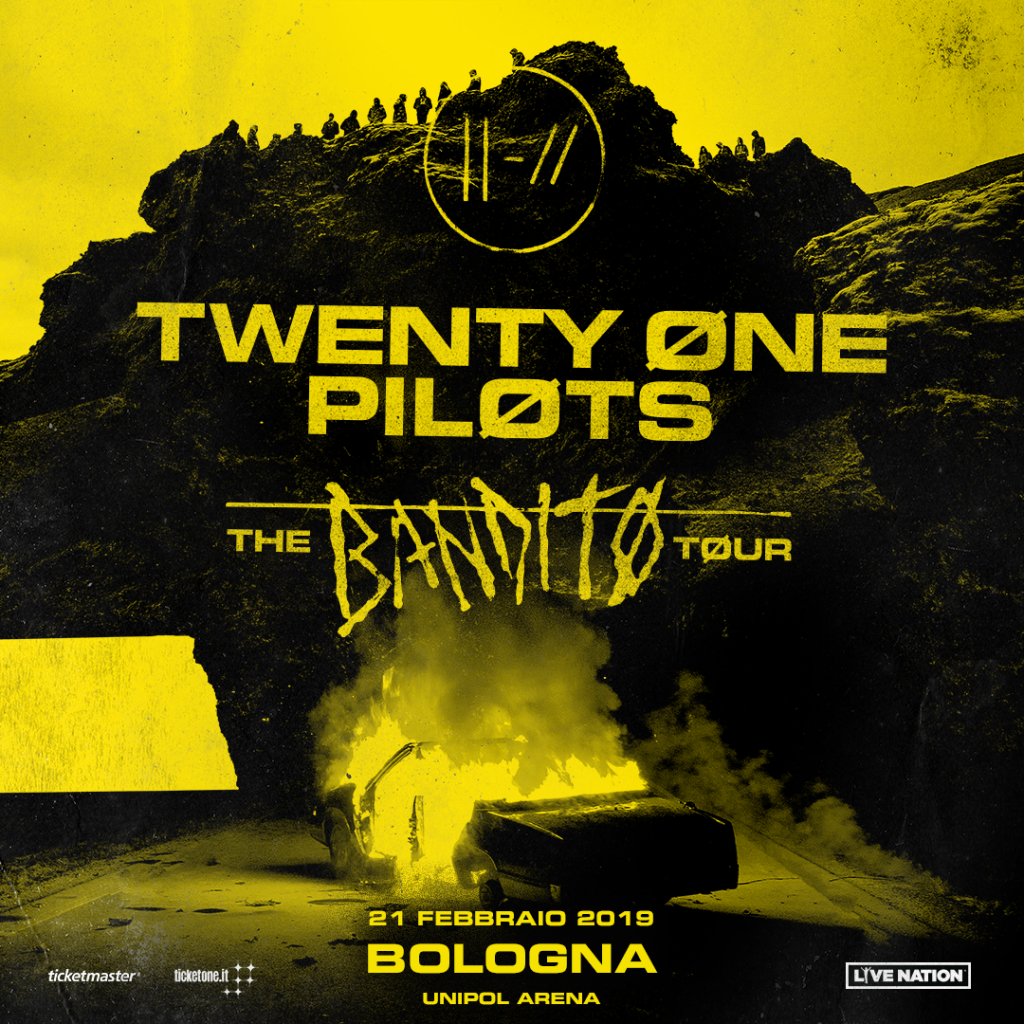 I Twenty One Pilots all’Unipol Arena il 21 febbraio 2019 – Unica data italiana!