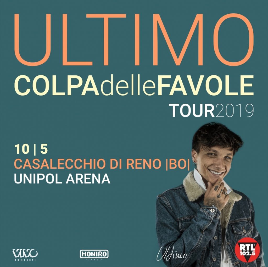 ULTIMO – vincitore nella sezione nuove proposte a Sanremo 2018 all’Unipol Arena il 10 maggio 2019