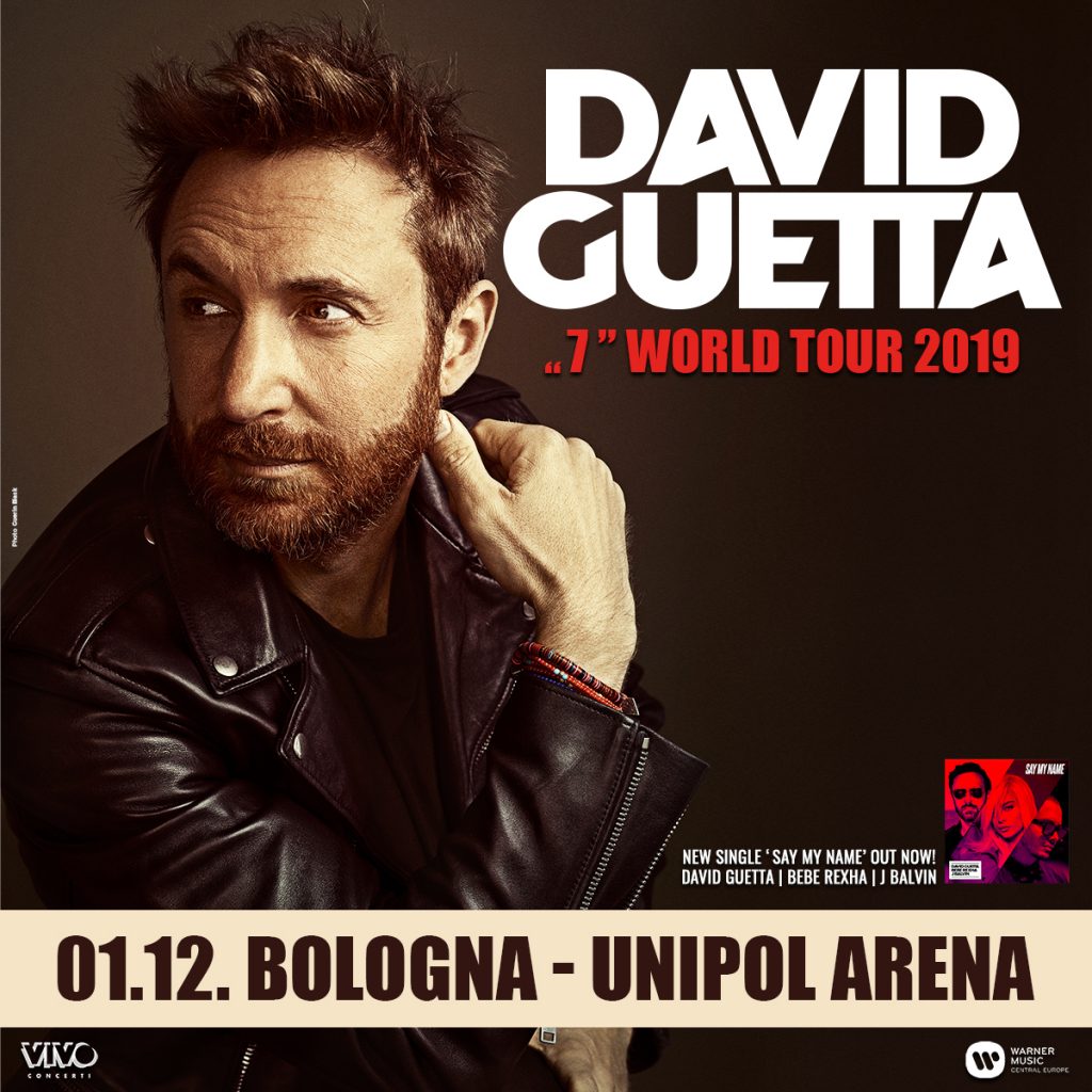 David Guetta all’Unipol Arena il 1 dicembre 2019 – Unica data italiana