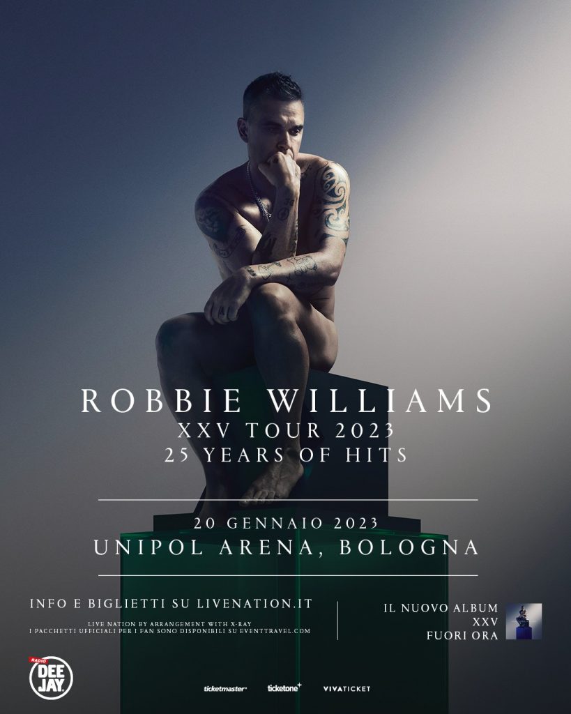 Robbie Williams all’Unipol Arena!